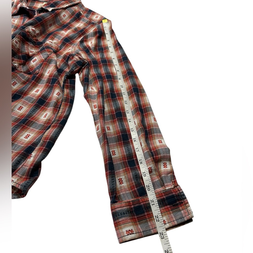 Faded Glory Red and Blue Plaid Button-Up Shirt - Picture 10 of 10